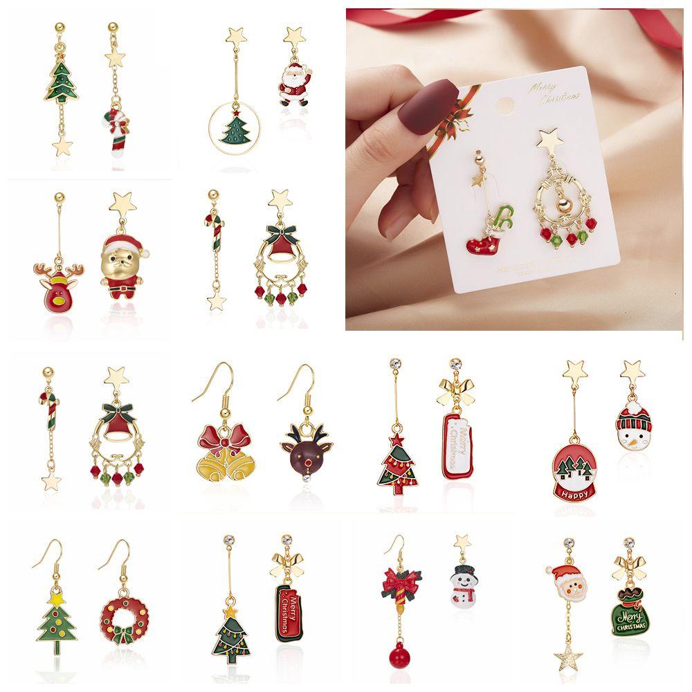 Bông Tai Dáng Dài Hình Giày Bốt Ông Già Noel / Người Tuyết Dễ Thương