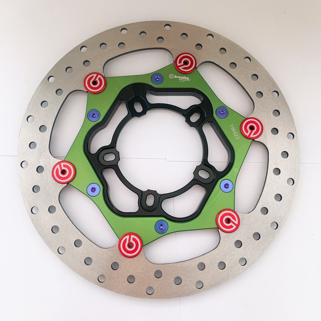 COMBO Đĩa Thắng Trước size 265mm + Lòng OVERSIDE 5 lỗ + 6 Ốc Lòng GR5 6li10 gắn Trước Mâm Zin 5 lỗ VARIO CLICK 150