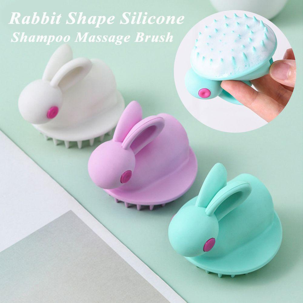 FAY Bàn Chải Gội Đầu Mát Xa Da Đầu Bằng Silicone Tiện Dụng