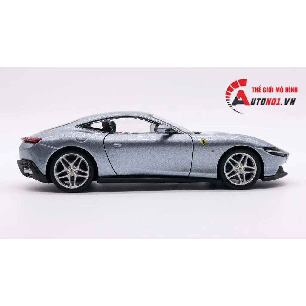 MÔ HÌNH XE FERRARI ROMA SILVER 1:24 BBURAGO 7926