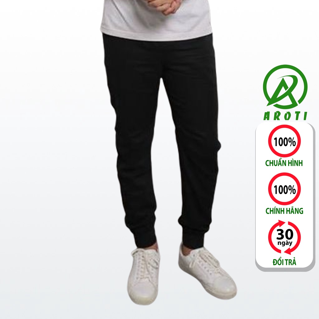 Quần Jogger Nam AROTI Form Slim Fit Chất Đũi Dày Đẹp Cao Cấp, Siêu Mát, Co Giãn Tốt Dáng Hàn Thể Thao Đủ Size QD44-Đ