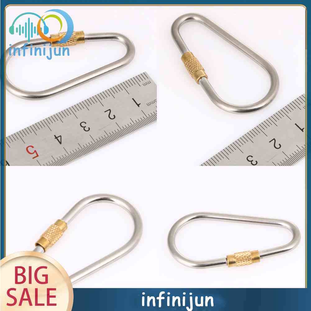 Móc Khóa Carabiner Hình Chữ D Bằng Hợp Kim Titan