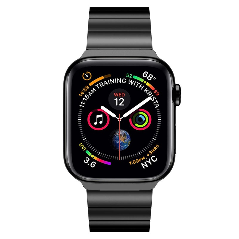 Dây Đeo Thay Thế Bằng Thép Không Gỉ 44mm 40mm Cho iwatch SE 3 2 1 42mm 6 5 4 7