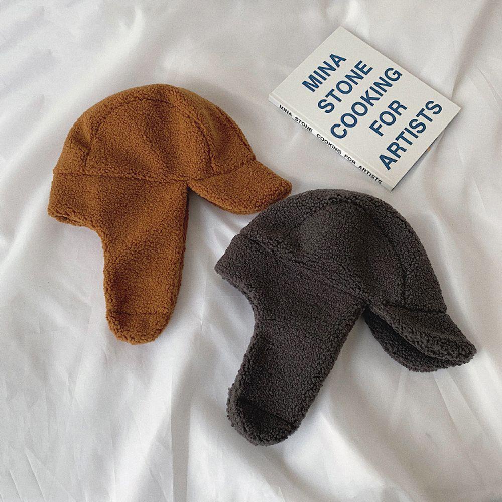 Mũ Phi Công Lót Lông Cừu Dễ Thương Cho Nữ