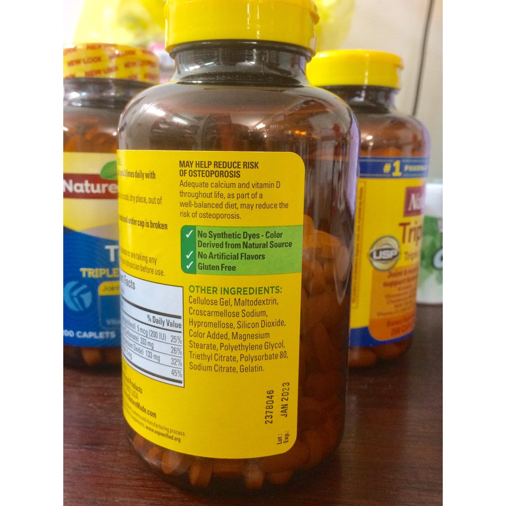 Bổ sung Canxi, Magie và Kẽm Nature Made Calcium Magnesium Zinc 300 viên