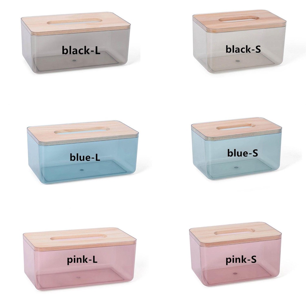 CONOPERY Hộp Đựng Khăn Giấy Trong Suốt Sức Chứa Lớn Nhiều Màu Sắc Sáng Tạo