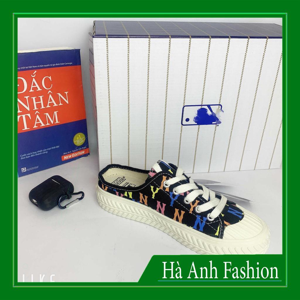 [ Hot trend- Hàng Trung ] Giày Sục NY, Đạp Gót, Giày Sục 𝐌𝐋𝐁 NY đen Độn đế mới nhất 2021 | BigBuy360 - bigbuy360.vn