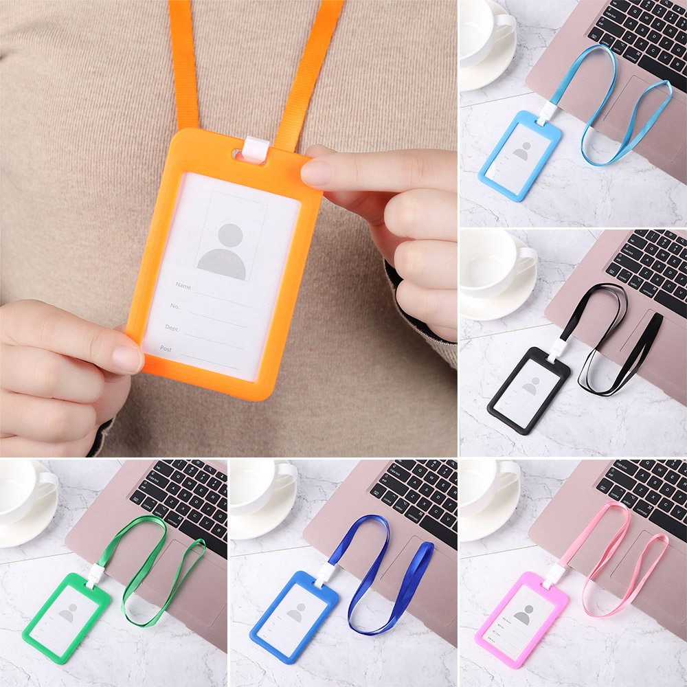 Ví đựng thẻ nhiều màu sắc có dây đeo thời trang dành cho nam và nữ