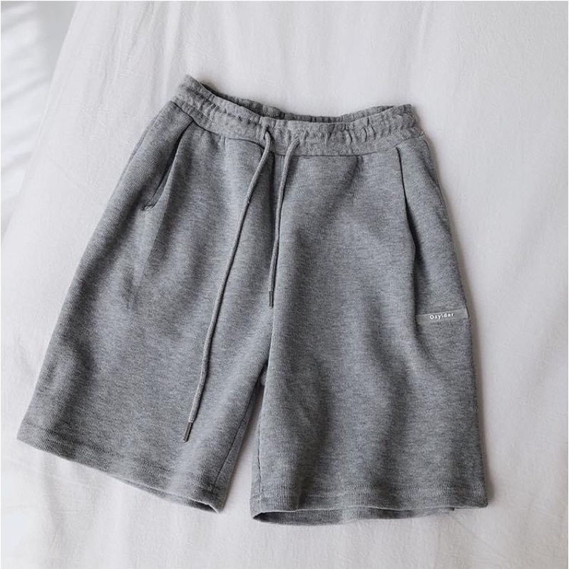 Quần short thun Ozy 3 màu ĐEN/BE/XÁM - Nam nữ unisex Jaystoree