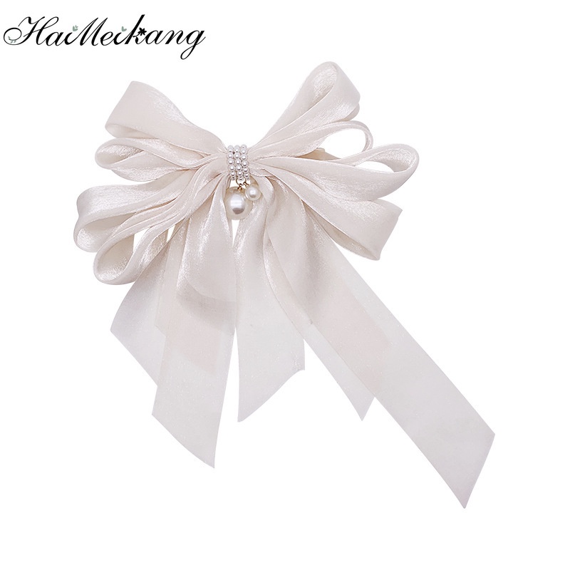 Kẹp tóc Haimeikang bằng vải nhung hình nơ cỡ lớn phong cách hàn quốc thời trang cho nữ