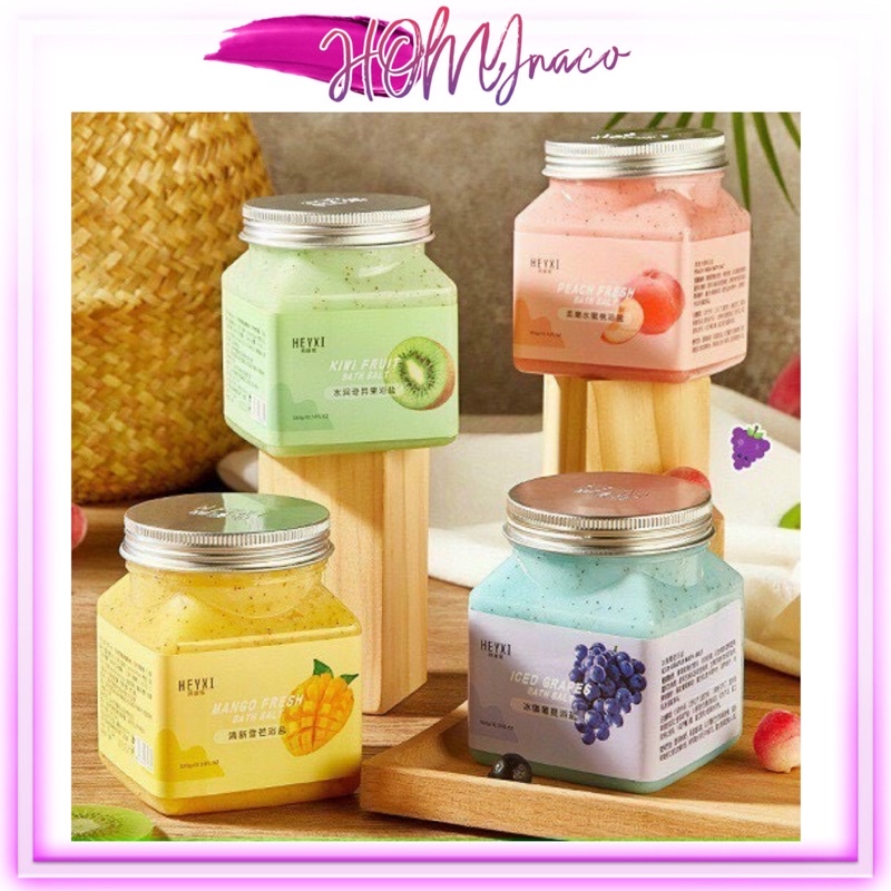 [sỉ Sg] 🥝🥭 Muối Tắm Tẩy Tế Bào Chết Body HEYXI Trái Cây HEYXI nội địa Trung - Crub mask vị hoa quả