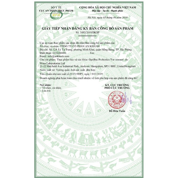 Men vi sinh Optibac tím (Optibac For Women) UK | Thế Giới Skin Care