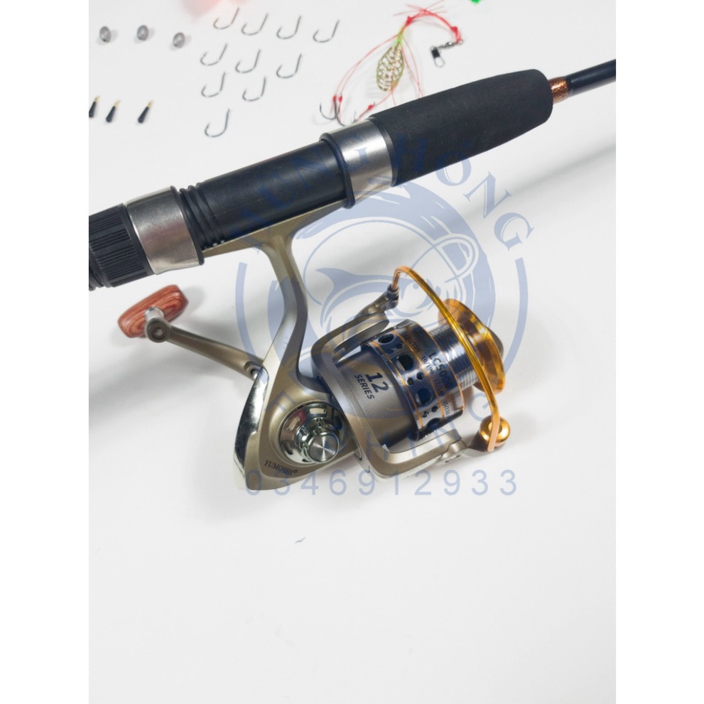 Bộ Cần Câu 2 Khúc Đặc Shimano 2m7 + máy LC 7000. Cần Câu Shimano 2 Khúc Bạo Lực