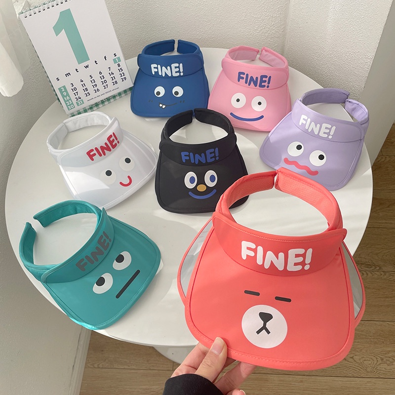 Mũ Lưỡi Trai Nửa Đầu Vành Rộng Che Nắng Tia Uv Thời Trang Mùa Hè Dễ Thương Cho Bé
