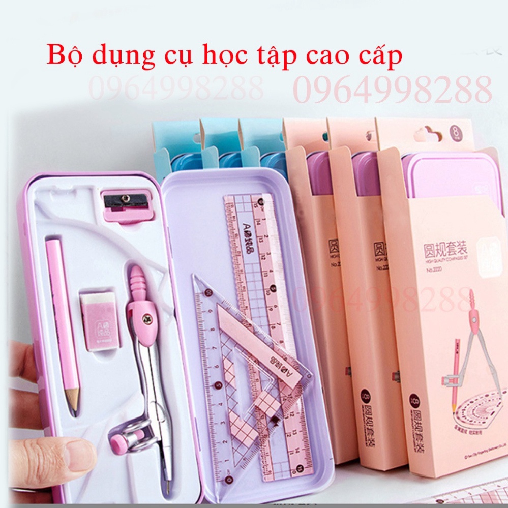 ❤️Bộ dụng cụ học tập cao cấp 8 chi tiết ❤️món quà đầu năm học mẹ dành cho bé hứng thú học hơn