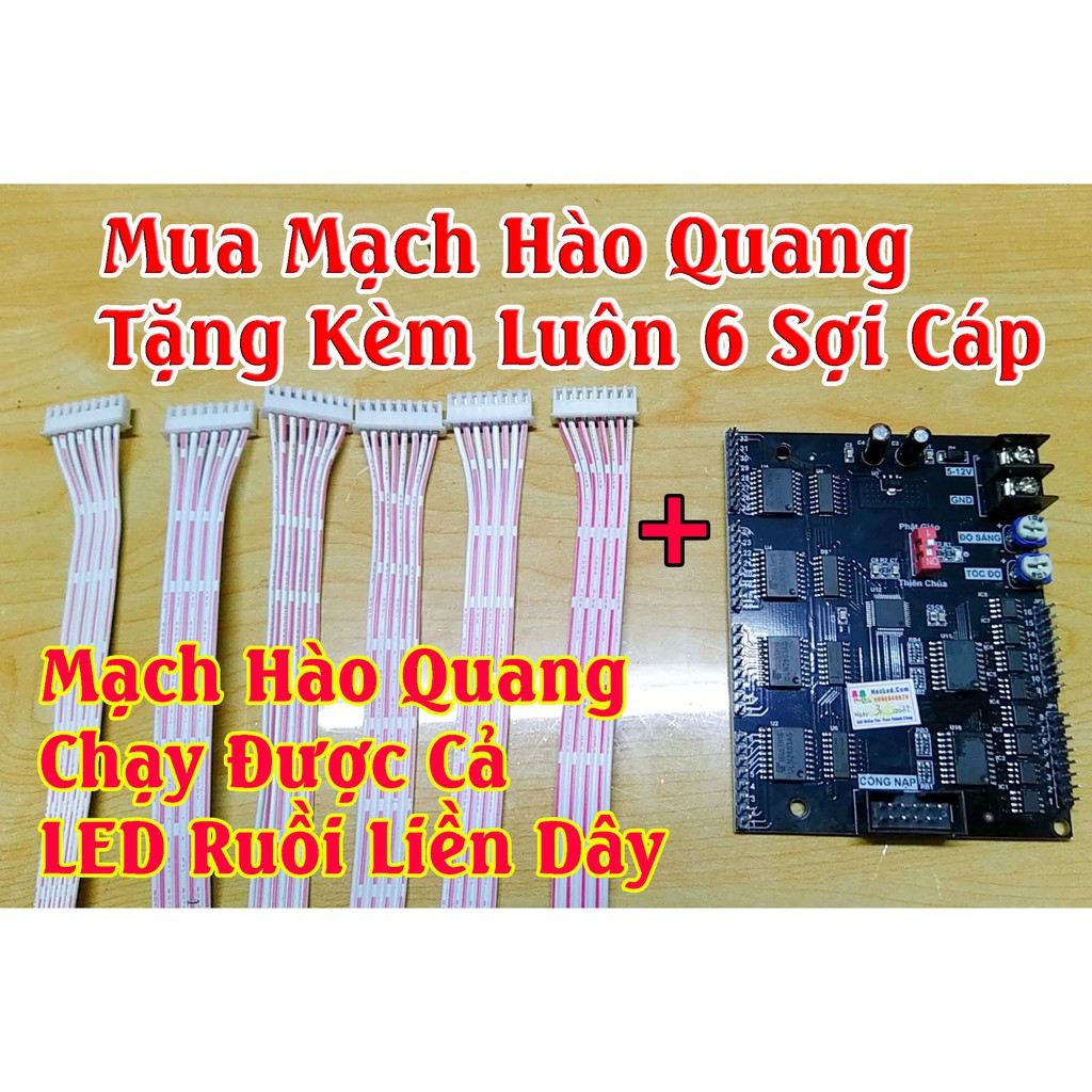 Mạch Hào Quang Chạy LED Liền Dây V5 Hiệu Ứng Đẹp 2021 - Thi Công Nhanh Chóng