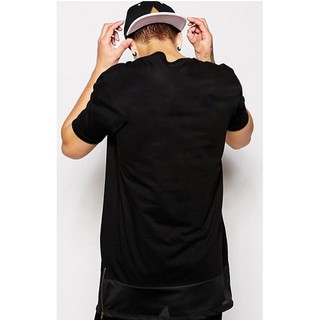 Áo thun overtee zip eo phối lưới the Fox