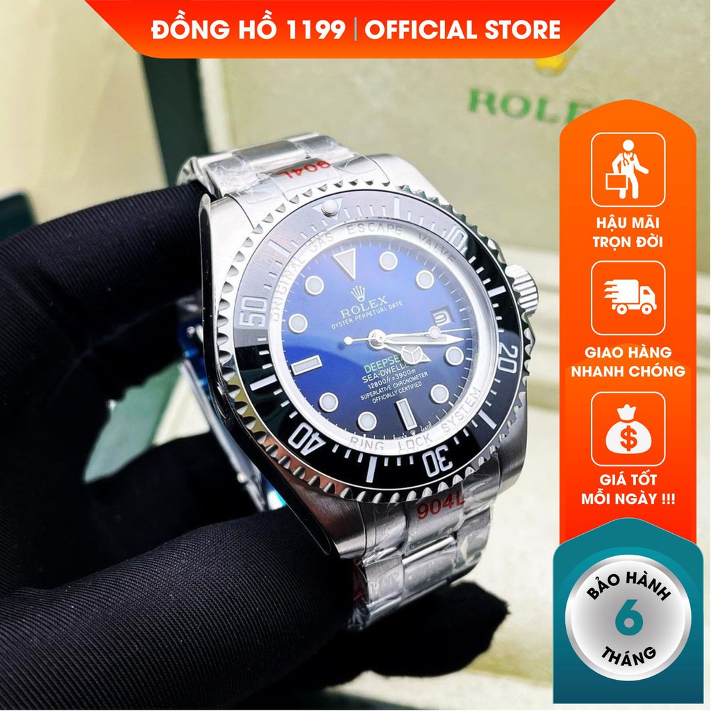 Đồng hồ cơ nam dây thép cao cấp chống nước chống xước tuyệt đối sang trọng bảo hành 6 tháng RLX1118LN - 1199 Watches | BigBuy360 - bigbuy360.vn