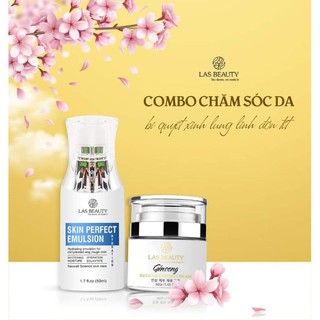 BỘ DƯỠNG TRẮNG DA KEM TÁI TẠO NHÂN SÂM& ƯỠNG RONG NHO