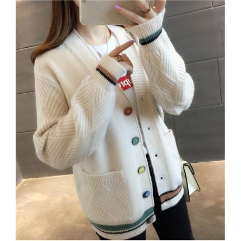 Cadigan dệt kim dáng rộng - hàng có sẳn | BigBuy360 - bigbuy360.vn