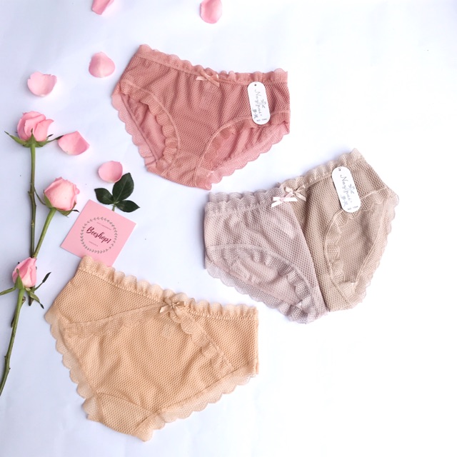 GIẢM 25K KHI NHẬP HIENNEW25_ Quần lót nữ, quần lót ren lưới Anee sexy thoáng mát mùa hè QR84