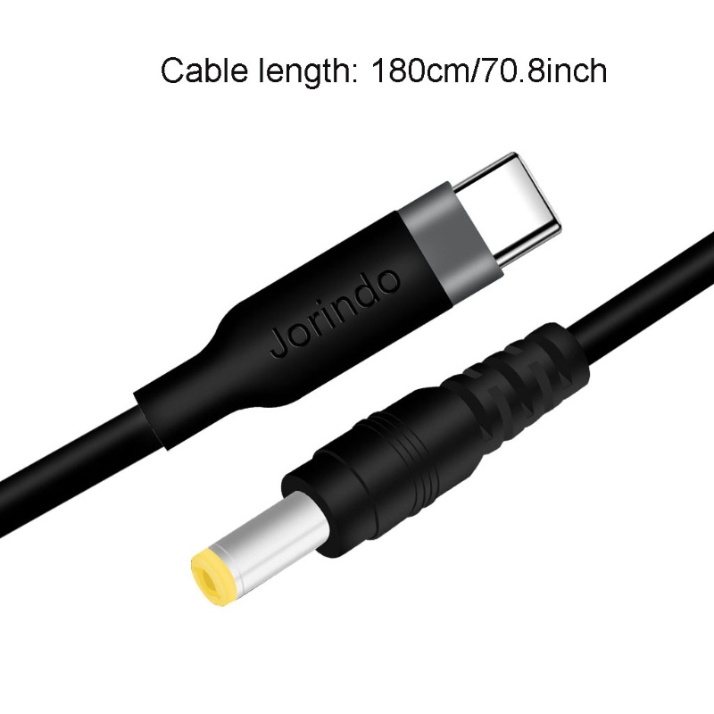 Cáp Nguồn Chuyển Đổi USB C PD Sang 12V 5 5x2 5mm Chuyên Dụng Cho Loa CCTV / Laptop / Đèn LED