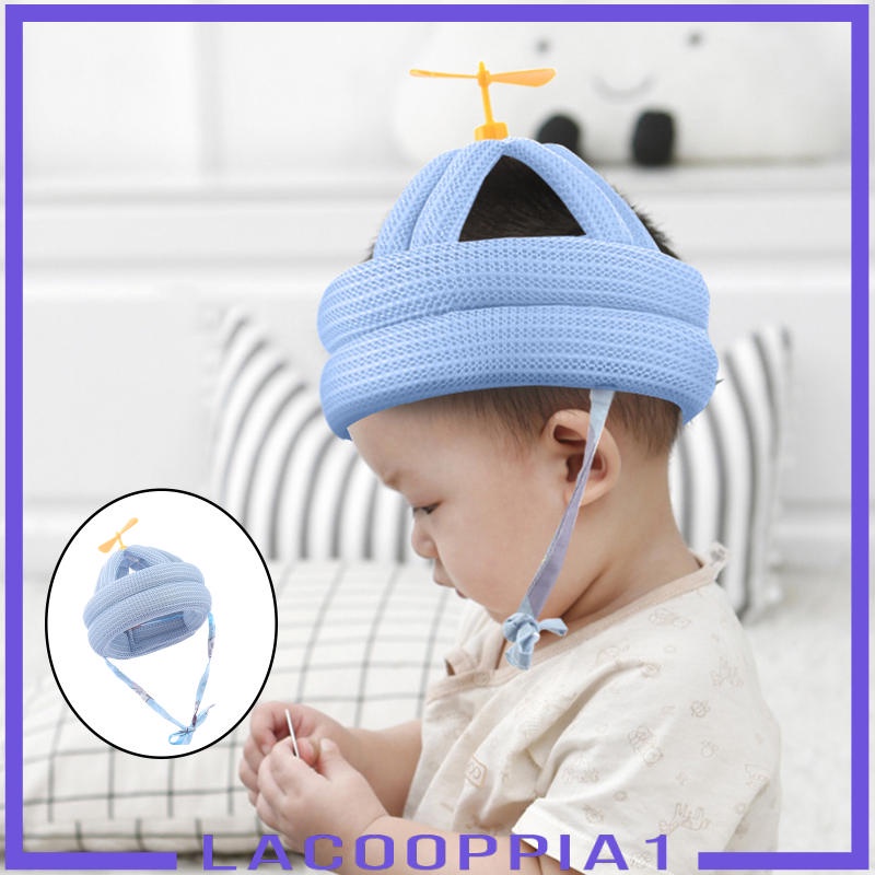 Mũ Bảo Vệ Đầu Bằng Cotton Mềm Thoáng Khí Chống Va Chạm An Toàn Cho Bé Tập Bò 8 Tháng Đến 5 Tuổi Lacooppia1