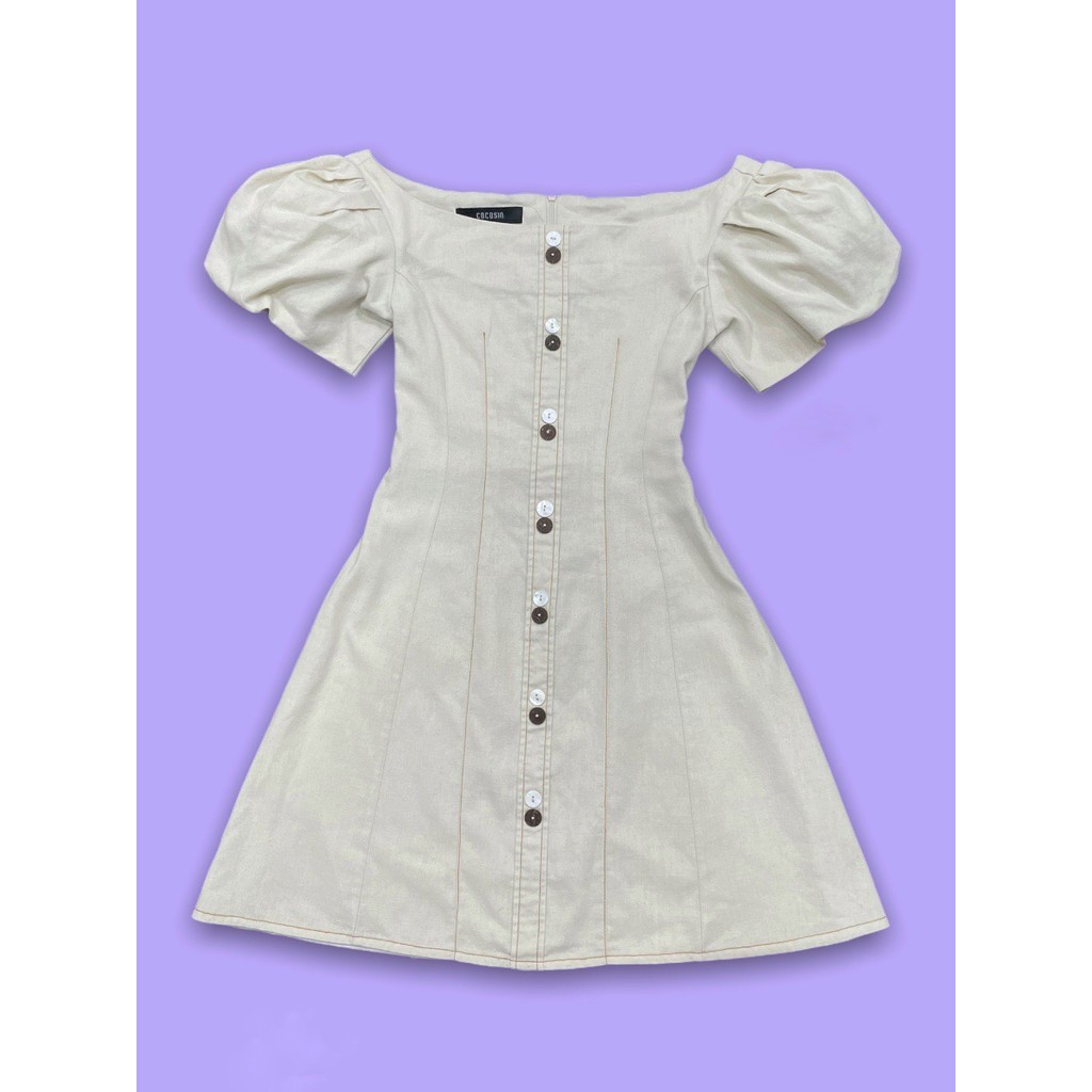 Áo đầm Cocosin vải linen thoáng mát