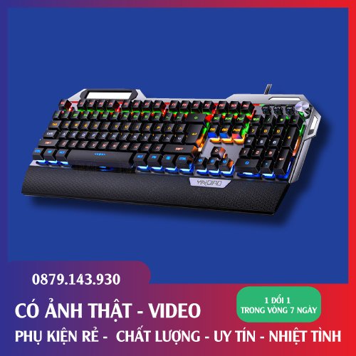 Bàn Phím Cơ Gaming K100 - Full Led - Bàn Phím Máy Tính - Dành Cho Game Thủ - Streamer