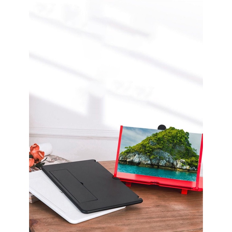 Kính lúp phóng đại màn hình 10/12 inch 3-4 lần kèm giá đỡ dành cho đồng hồ/ TV