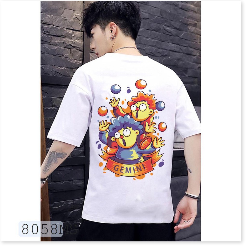 ÁO THUN UNISEX TAY LỠ CỰC COOL CUNG HOÀNG ĐẠO SONG TỬ PHONG CÁCH HÀN QUỐC FREE SIZE