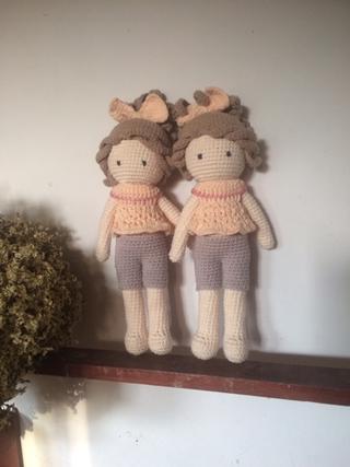 Bup bê HandMade cột tóc cài nơ