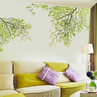 Miếng Dán Tường Vinyl Hình Cây Xanh
