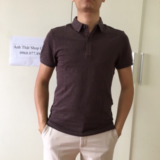 Áo polo aristino aps034s8 màu nâu-slim có s-m