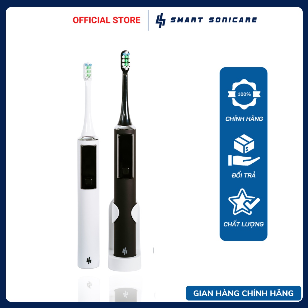 Bàn chải đánh răng điện Việt Nam Smart Sonicare SS-01 có màn hình LED đầu tiên ở Việt Nam