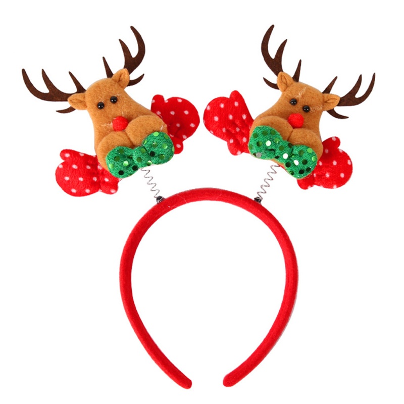 Băng Đô Cài Tóc Hình Sừng Tuần Lộc / Ông Già Noel