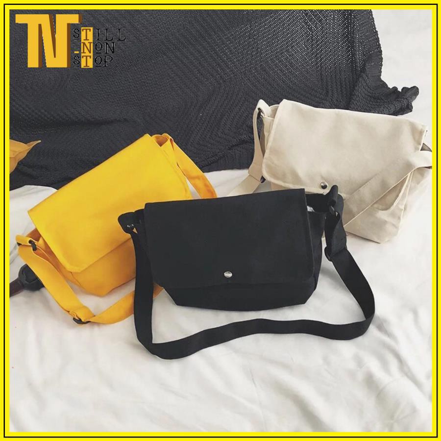 Túi tote giá rẻ vải canvas đeo chéo đi hoc unisex phong cách ulzzang XUONGMAITNT D32 | BigBuy360 - bigbuy360.vn