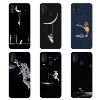 Ốp điện thoại Silicone TPU mềm in hình đẹp mắt cho Samsung Galaxy M21