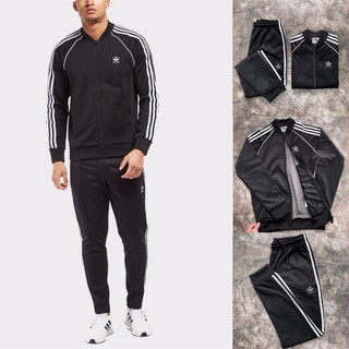 Bộ thể thao nam adi.das stt - black xuất dư full tem tag code