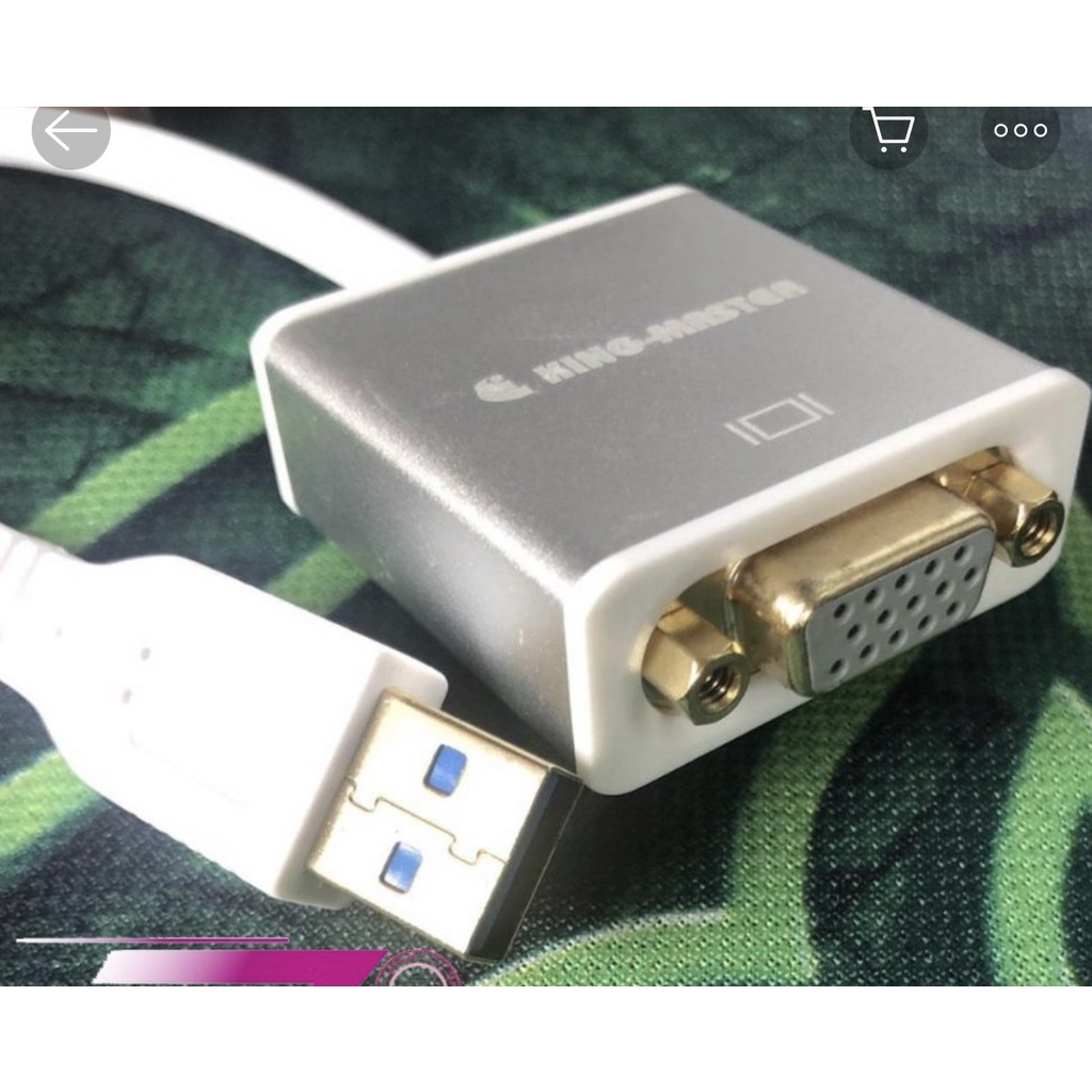 Cáp chuyển USB 3.0 sang Vga Kingmster KM010- Hàng chính hãng