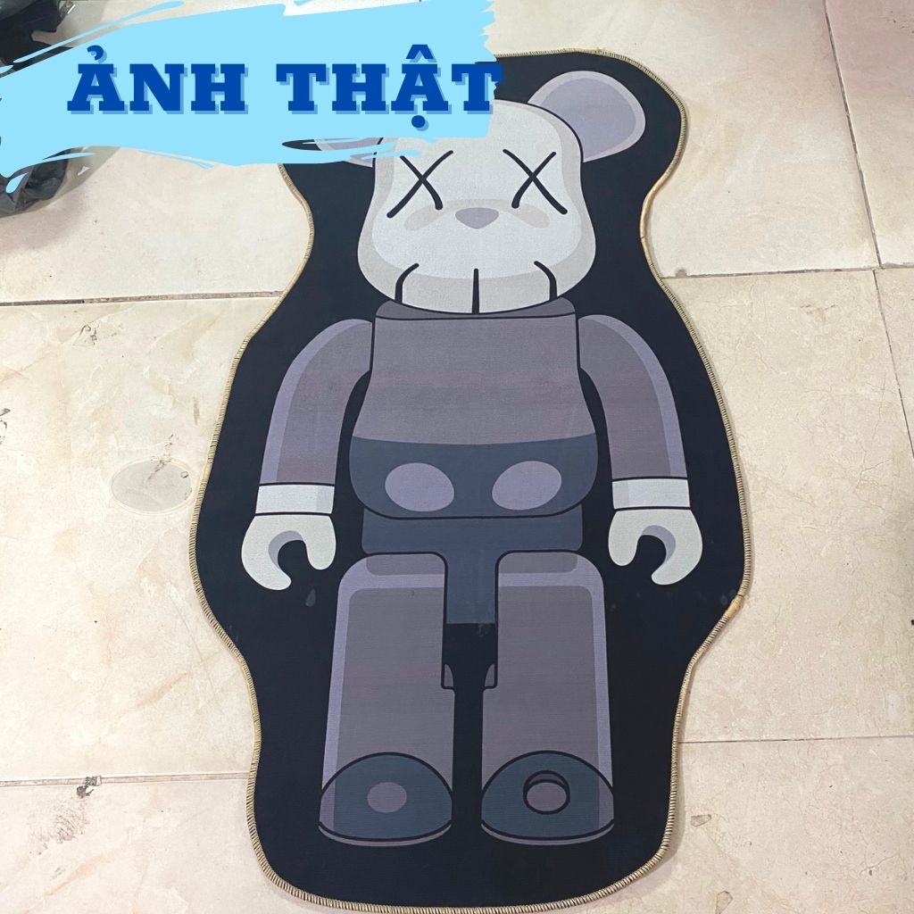 THANH LÝ ❤️ Thảm lau chân bearbrick , Thảm chùi chân trang trí cực đẹp chống tơn trượt