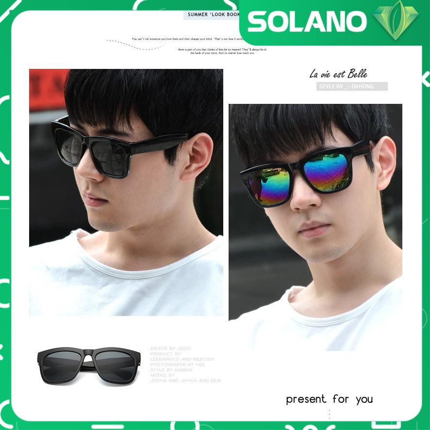 Kính Mát Nam Nữ SOLANO Kính Thời Trang Nam Nữ Mắt Tráng Gương Chống Tia UV FA-001010