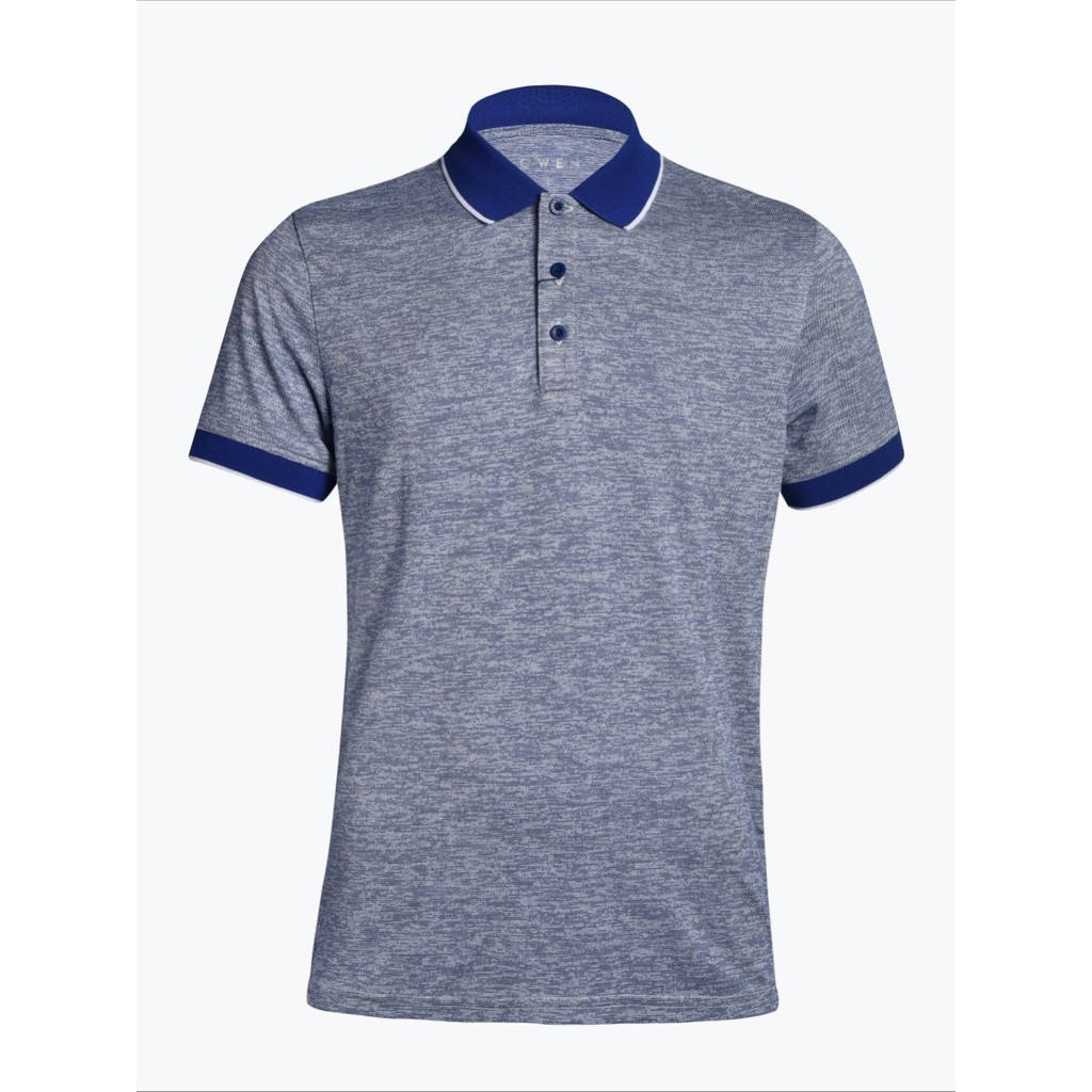 Áo polo nam owen màu navy melange