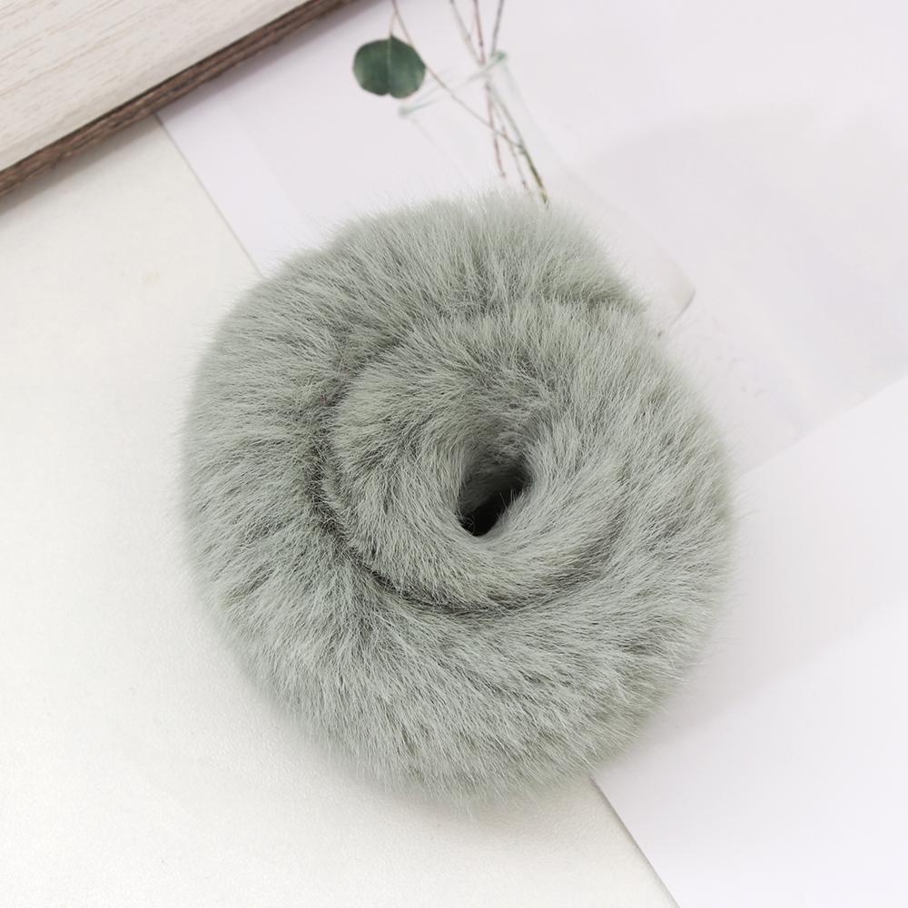 SUSANS Dây Buộc Tóc Lông Thỏ Nhân Tạo Mềm Mại Xinh Xắn