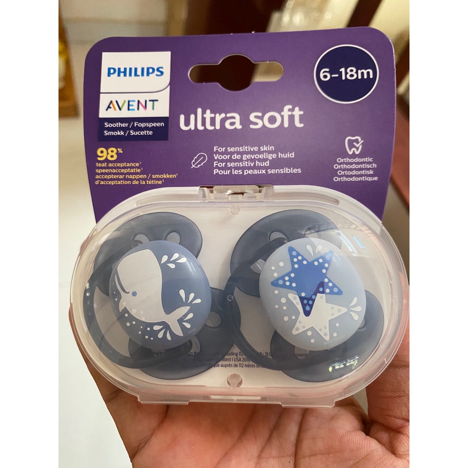 Ty ngậm Ultra soft Philips AVENT siêu mềm