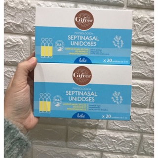 Nước muối sinh lý kháng viêm Pháp Gifrer trị sổ mũi 20 ống