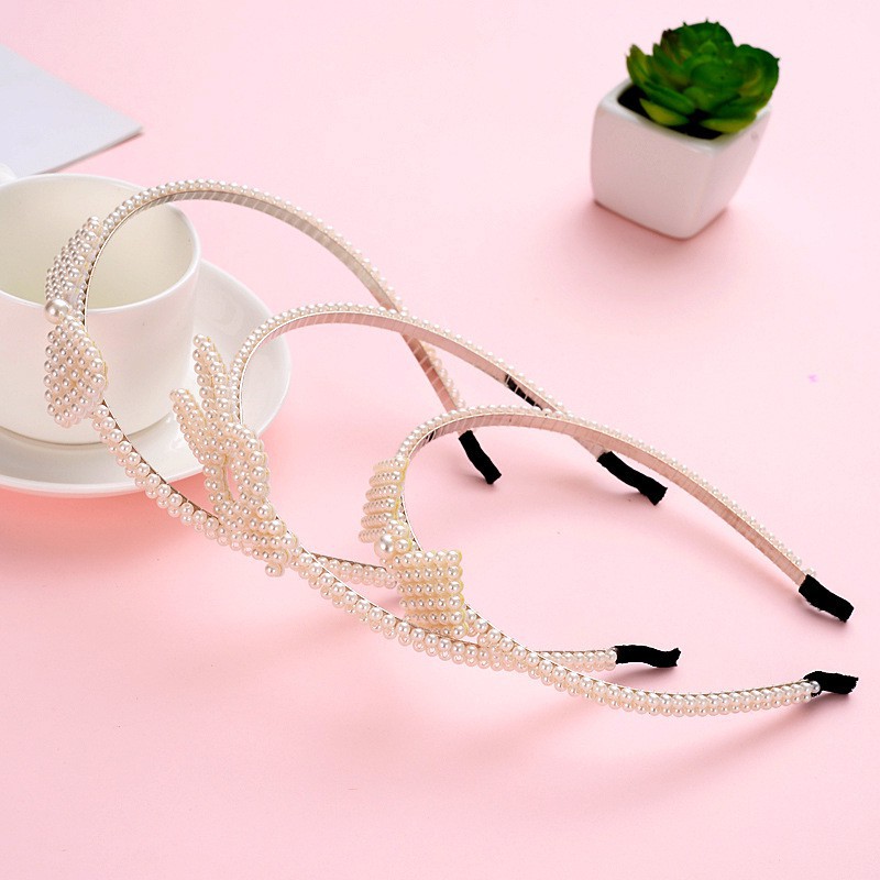 Cài tóc đính ngọc trai giả dễ thương dành cho bé gái