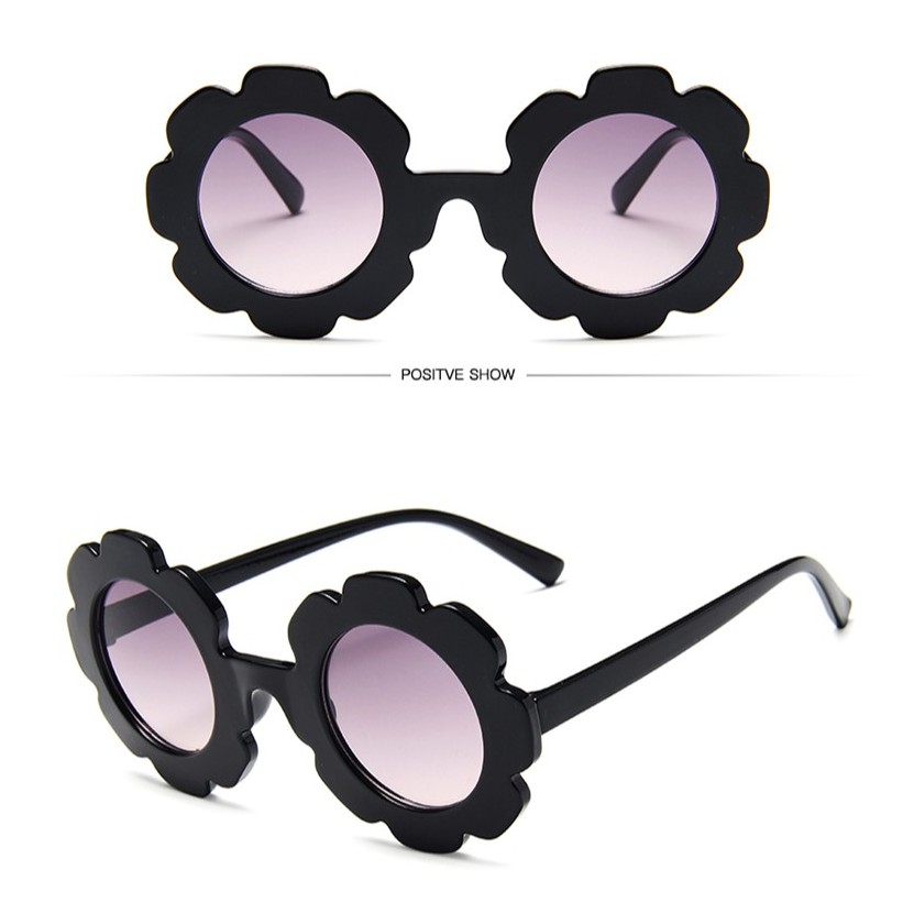 Kính mát tạo hình hoa hướng dương vui nhộn kiểu dáng đáng yêu cho nữ