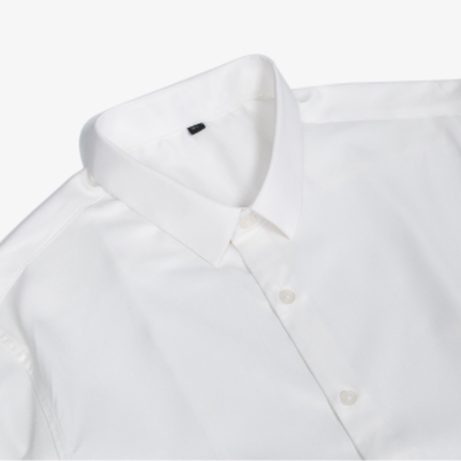 Sơ mi nam nữ cổ bẻ vải cotton mềm, Áo sơ mi form rộng Unisex nam nữ tay dài Hàn Quốc
