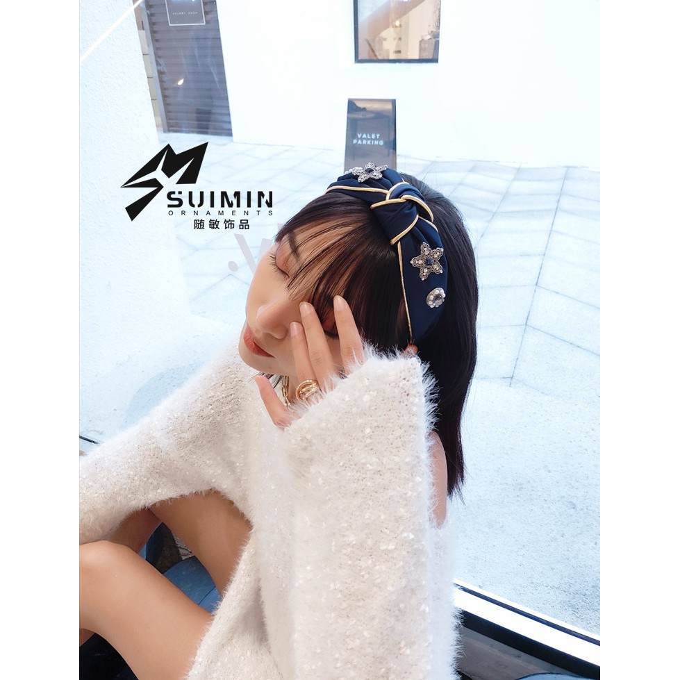 Băng đô cài tóc Hàn Quốc hàng siêu VIP đính đá cực sang chảnh C73363